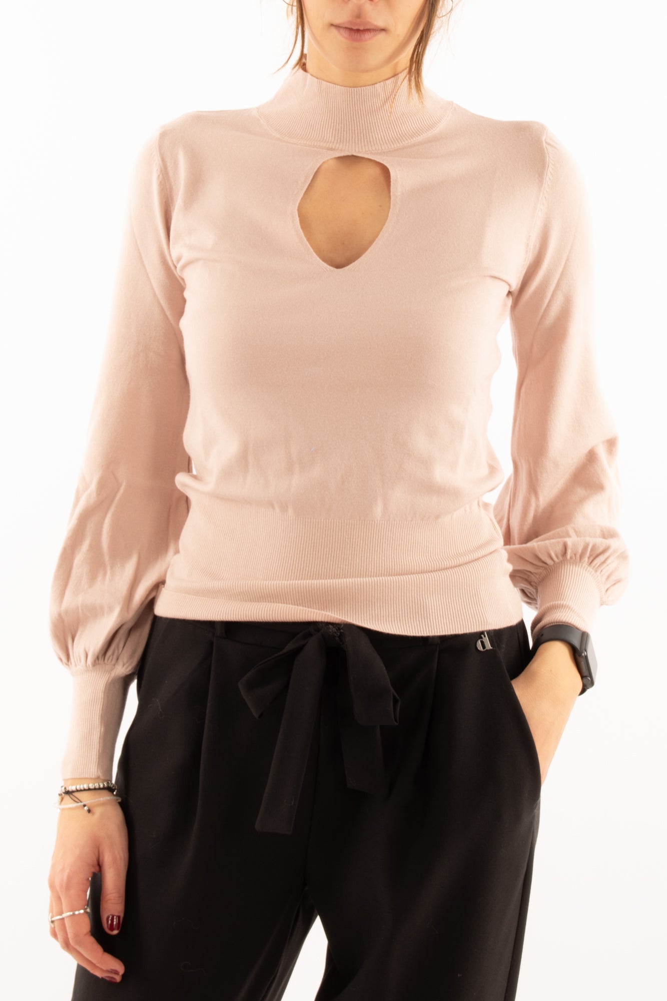 Maglia con goccia Susy mix - Rosa