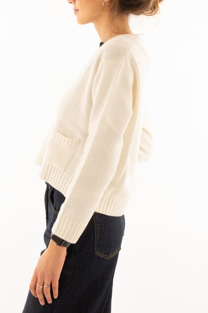 Cardigan con tasche Susy mix - Naturale