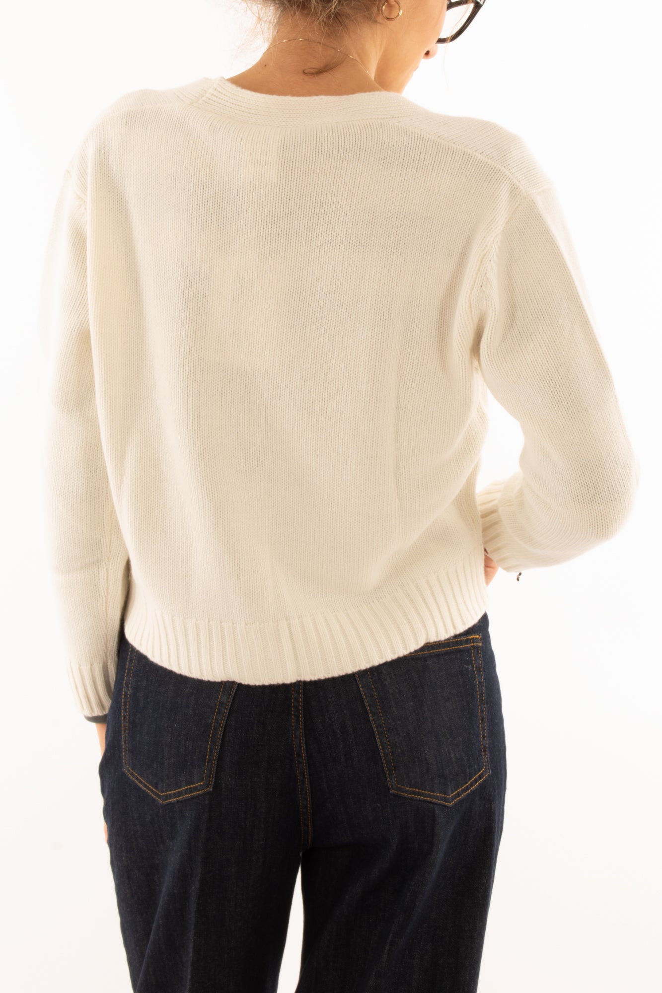 Cardigan con tasche Susy mix - Naturale