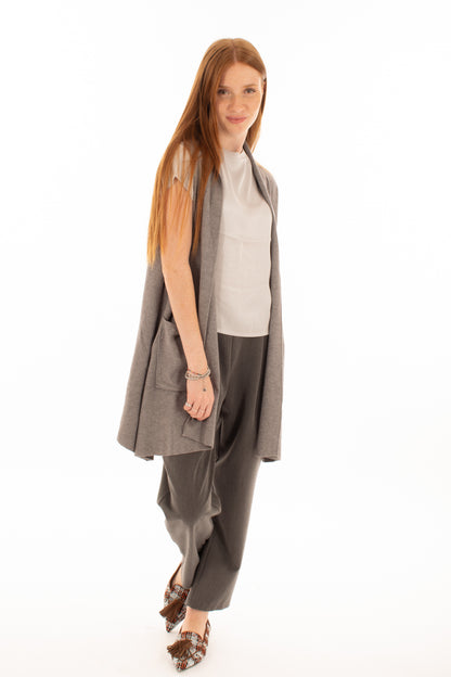 SUSY MIX Susy mix Gilet lungo Articolo 9095f Grigio