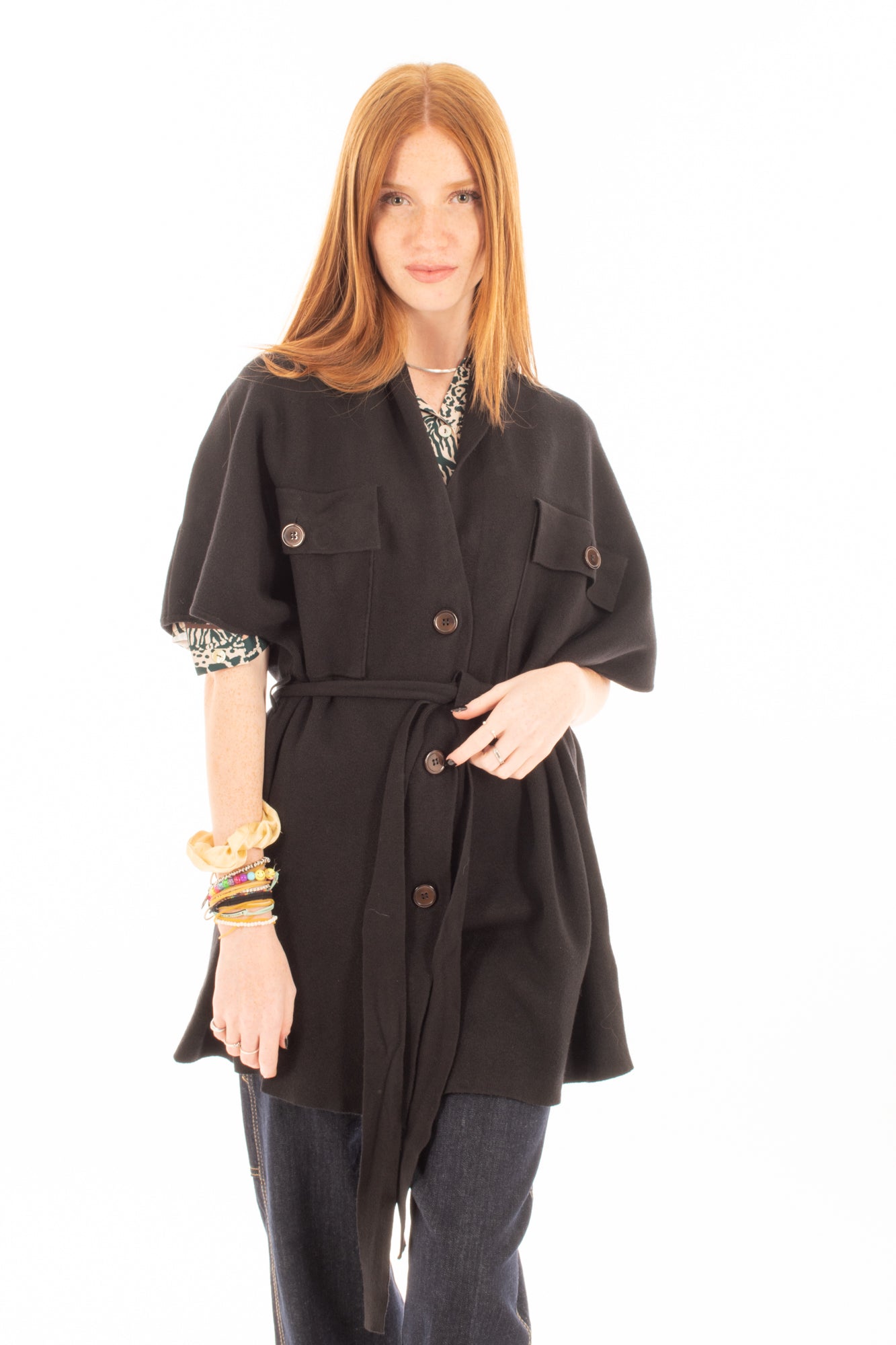 SUSY MIX Susy mix Cardigan lungo Articolo ap12016 Nero