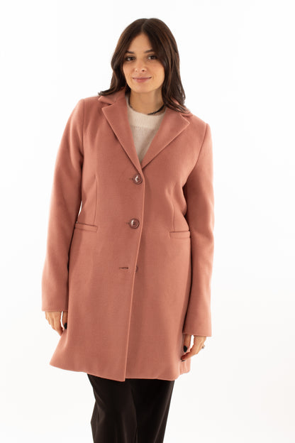 Cappotto 3/4 Susy mix - Rosa