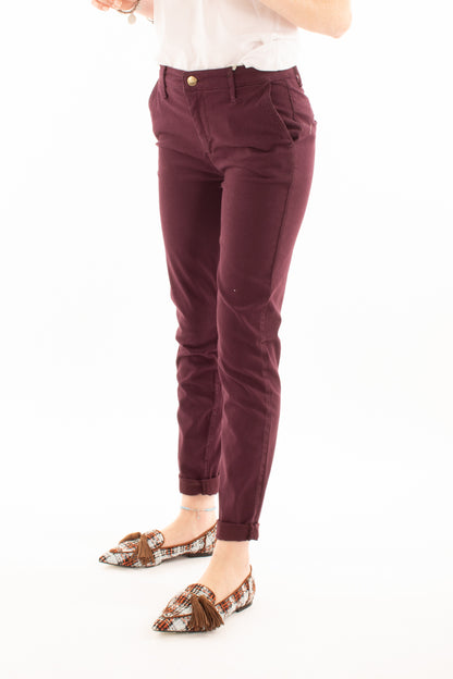 Pantalone chino Susy mix elite - Amarena