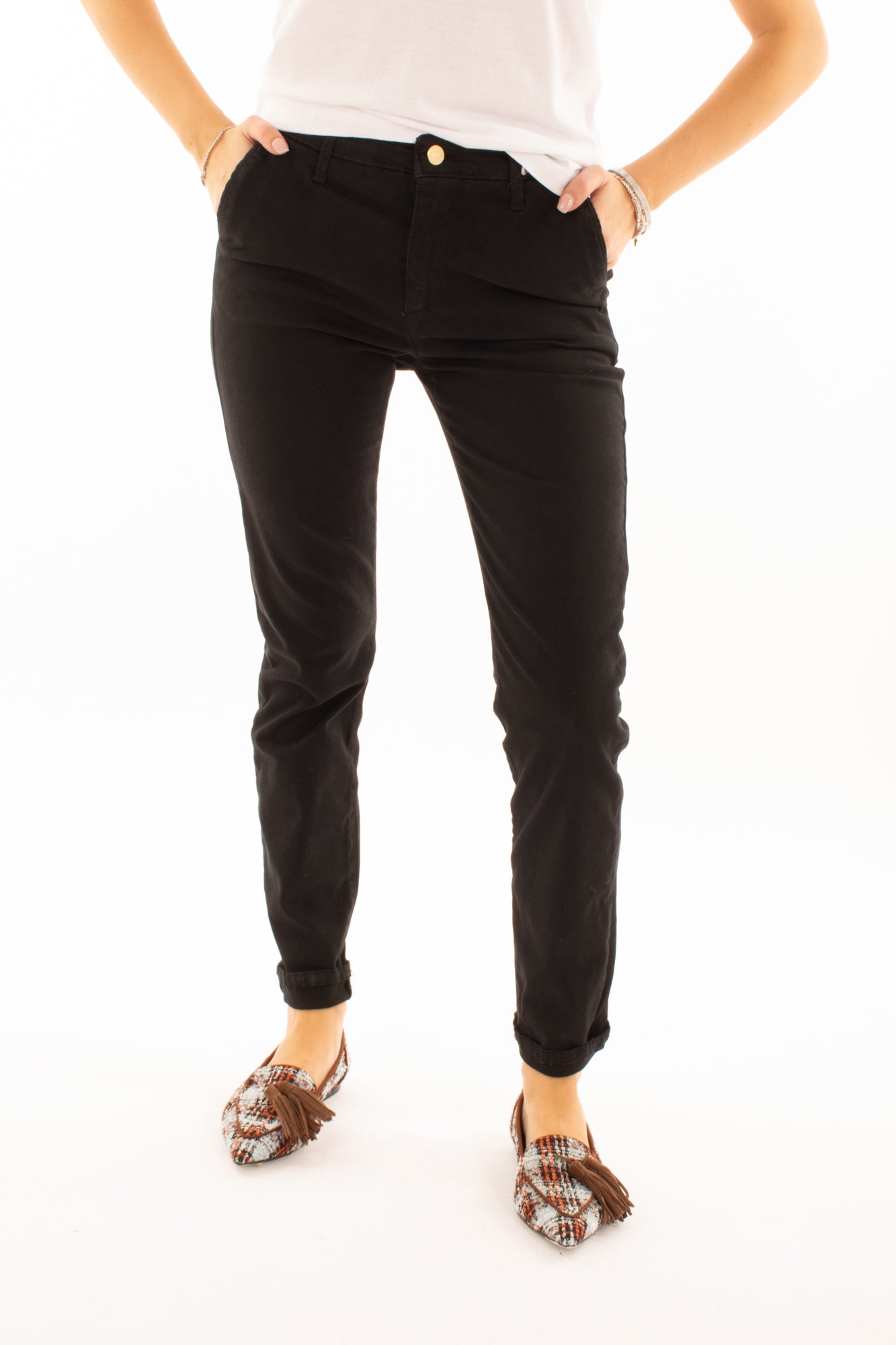 Pantalone chino Susy mix elite - Nero