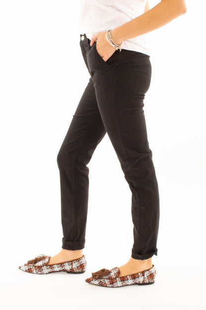 Pantalone chino Susy mix elite - Nero