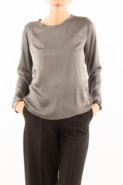 Blusa manica lunga Susy mix - Grigio