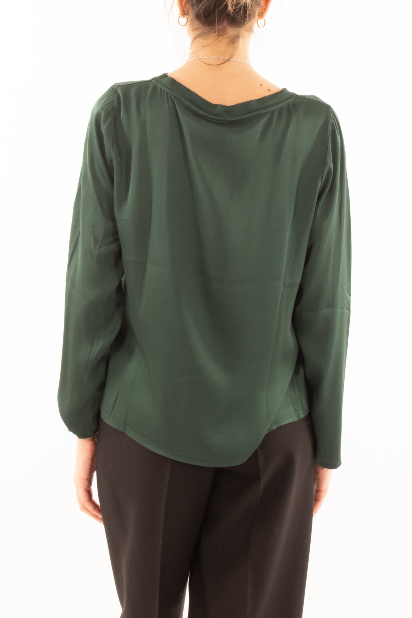 Blusa manica lunga Susy mix - Verde