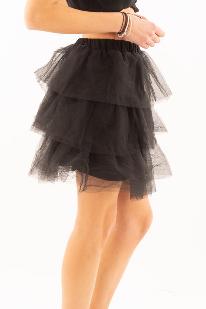 SUSY MIX Mini gonna in tulle Susy mix - Nero Nero