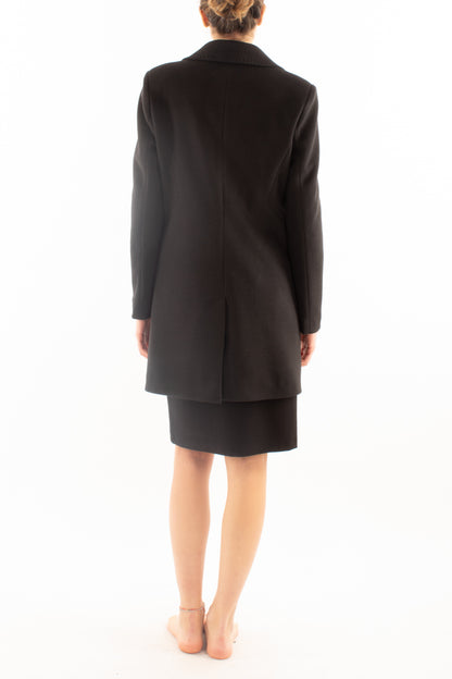 Cappotto monopetto Susy mix - Nero