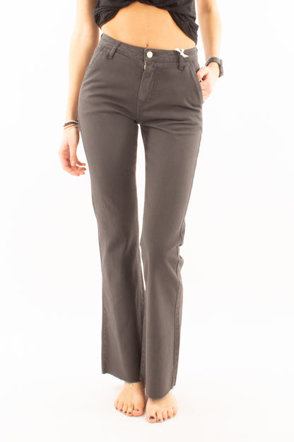 Jeans a palazzo Susy mix - Grigio