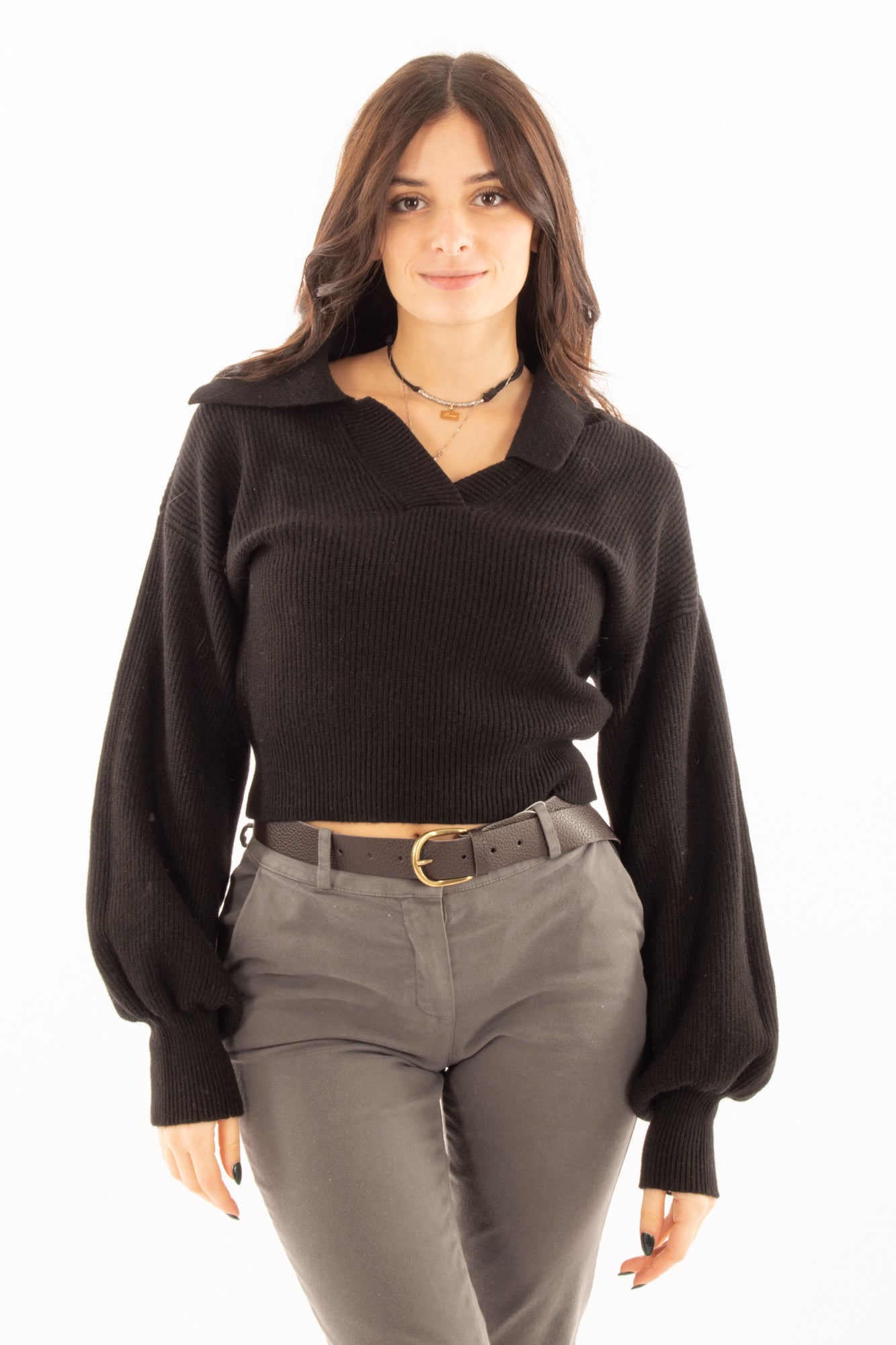 SUSY MIX Maglione a v Susy mix - Nero Nero