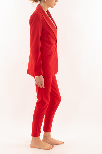 DIVINE FOLLIE Completo giacca e pantalone da Donna Dixie - Rosso Rosso