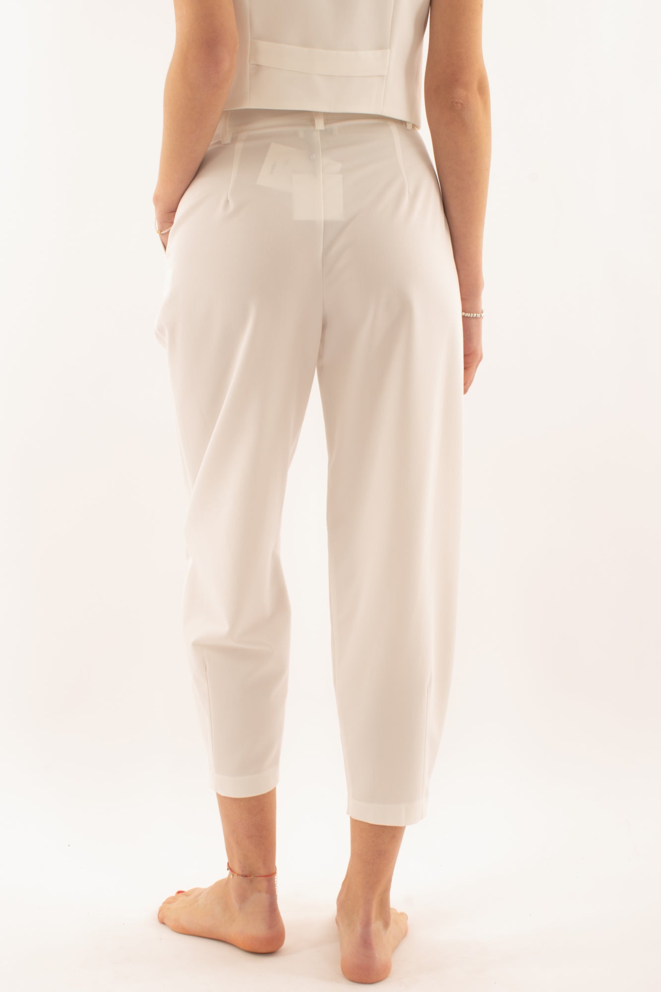 DIXIE Pantalone largo da Donna Dixie - Bianco Bianco