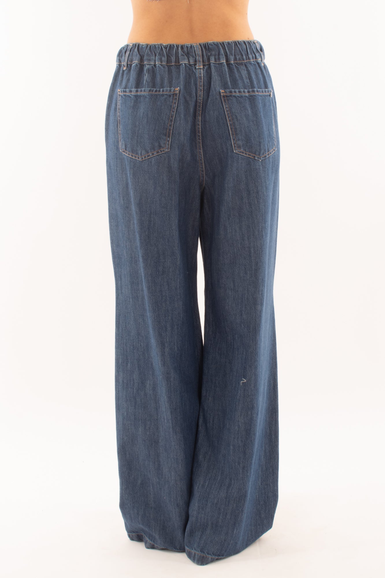 DIXIE Pantalone a palazzo con corda da Donna Dixie - Denim Denim