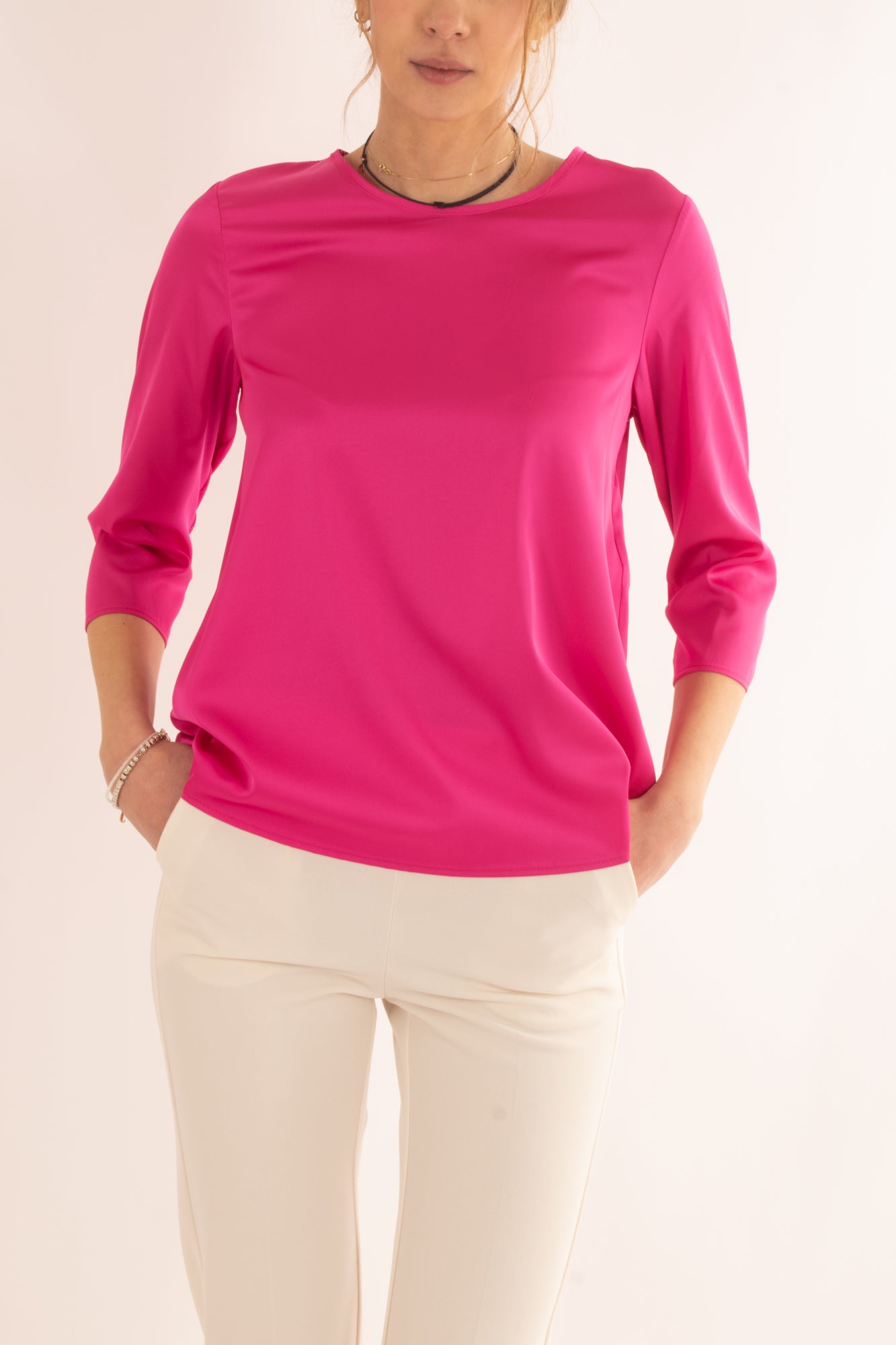 IMPERIAL Blusa manica 3/4 da donna Imperial - Pink Pink