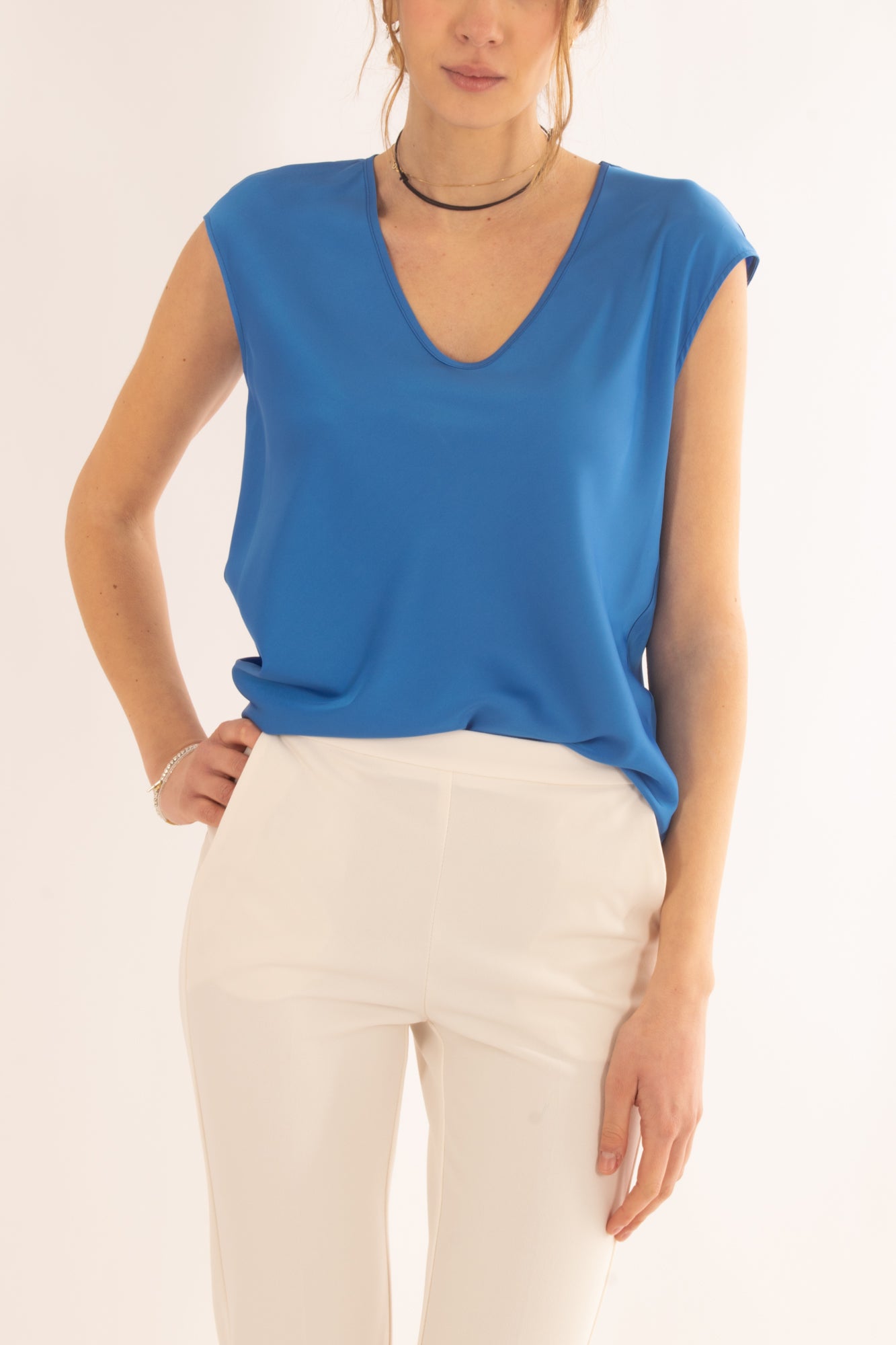 IMPERIAL Blusa a v smanicata da Donna Imperial - Bluette Bluette