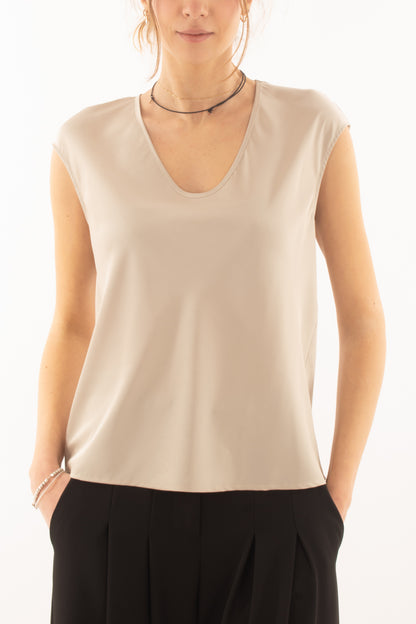 IMPERIAL Blusa a v smanicata da Donna Imperial - Mastice Mastice