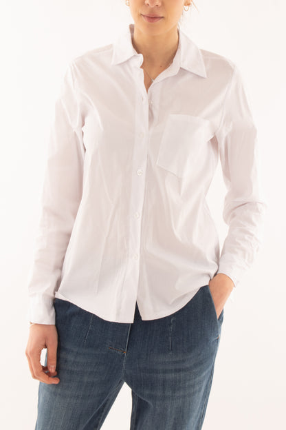 Camicia con taschino da Donna Metoo - Bianco