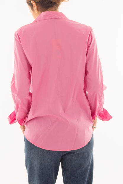 Camicia con taschino da Donna Metoo - Fuxia