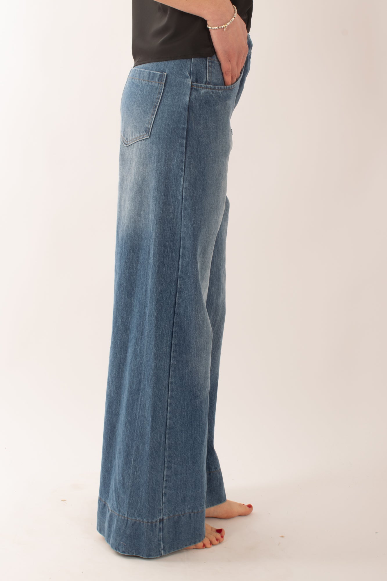 Jeans a palazzo da Donna Motel - Denim