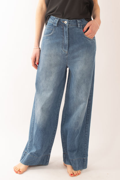 Jeans a palazzo da Donna Motel - Denim