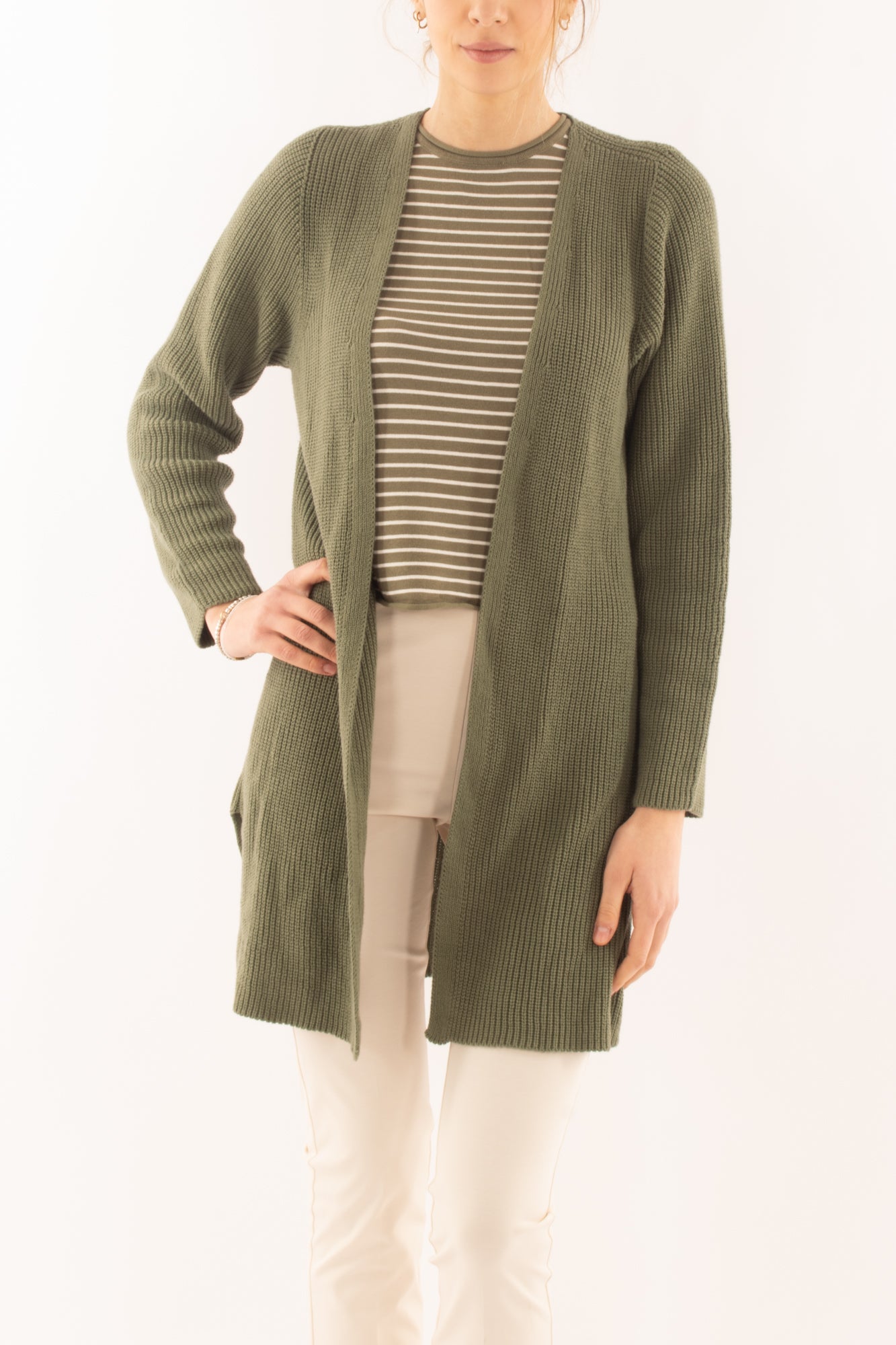 SUSY MIX Cardigan aperto 3/4 da Donna Susy mix - Verde Verde