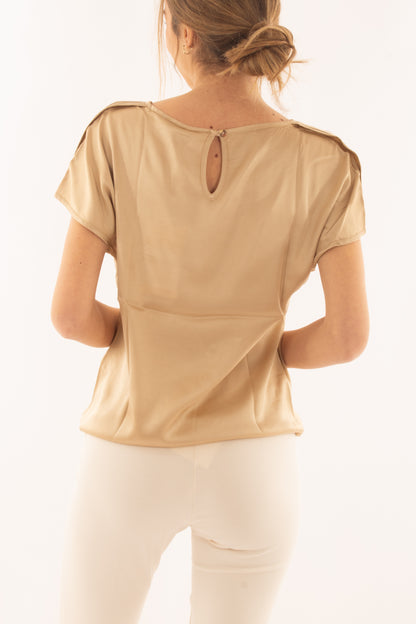 SUSY MIX ELITE Blusa girocollo da Donna Susy mix elite - Beige Sabbia