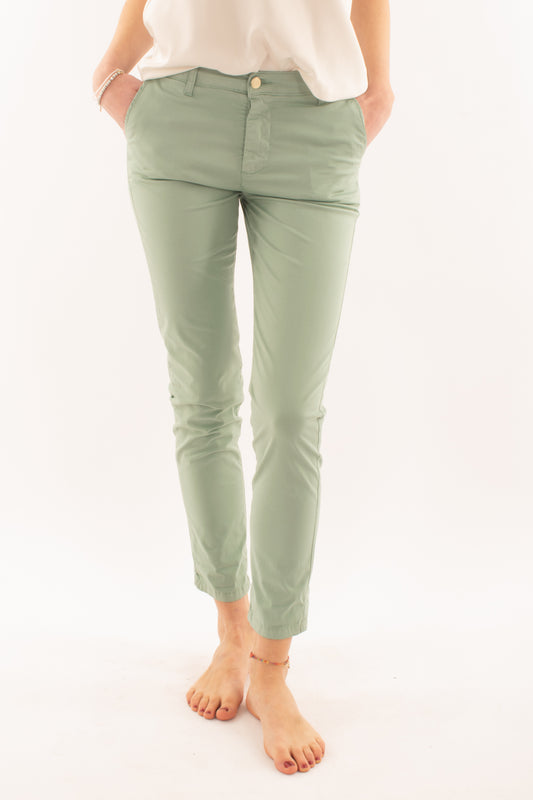 SUSY MIX ELITE Pantalone slim Susy mix elite - Verde salvia Salvia