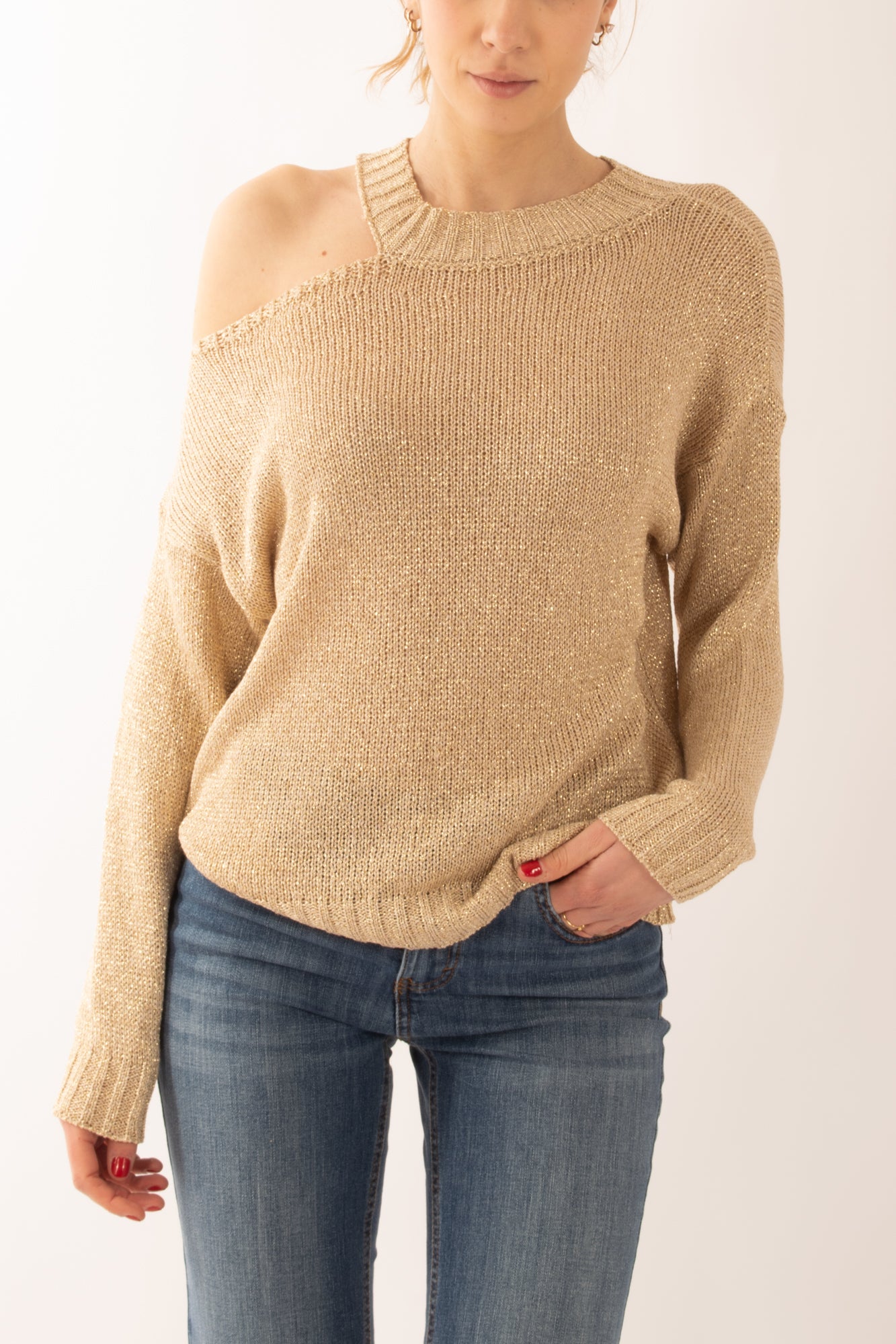 SUSY MIX Maglia con buchi da Donna Susy mix - Oro Oro