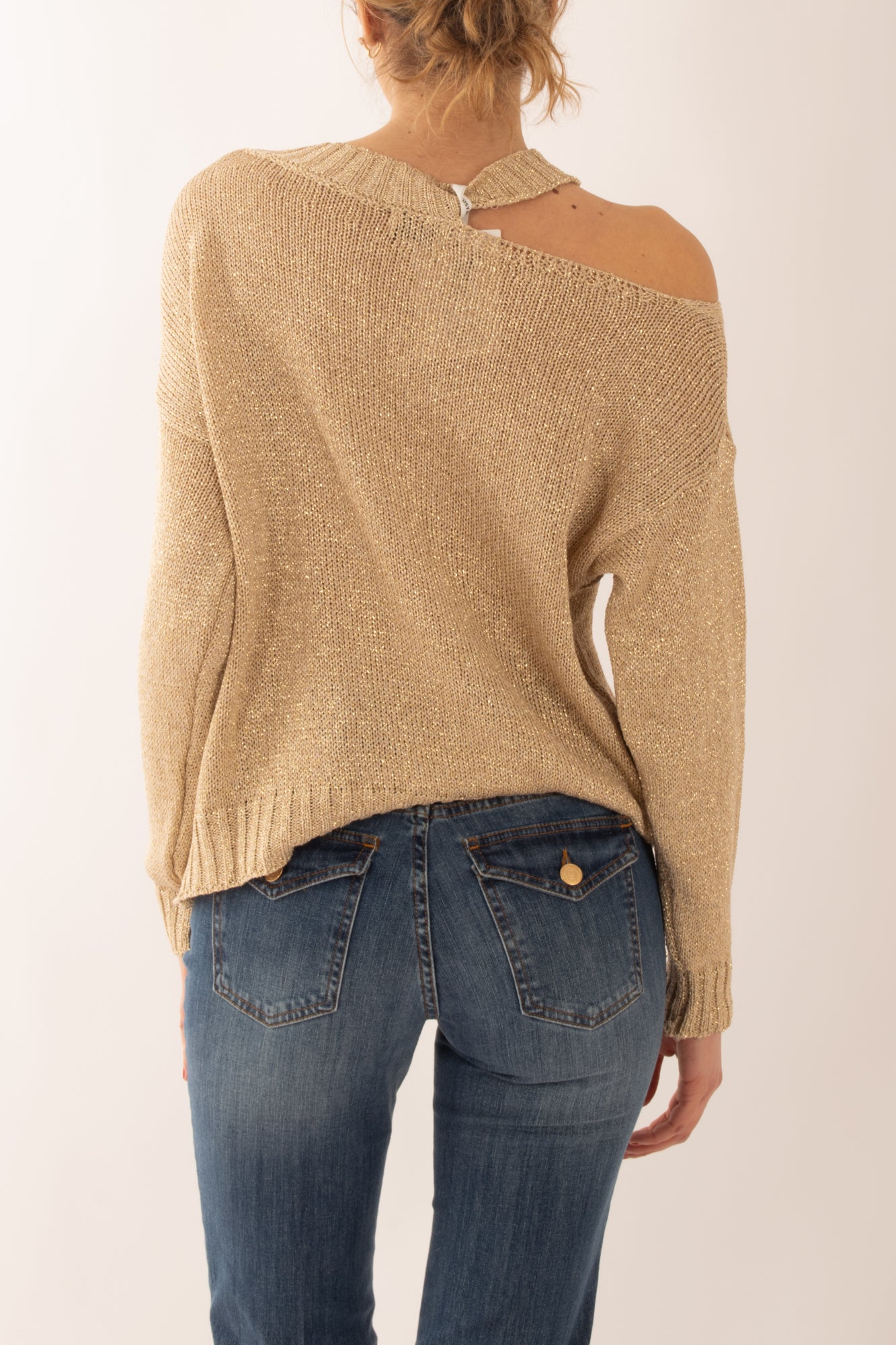 SUSY MIX Maglia con buchi da Donna Susy mix - Oro Oro