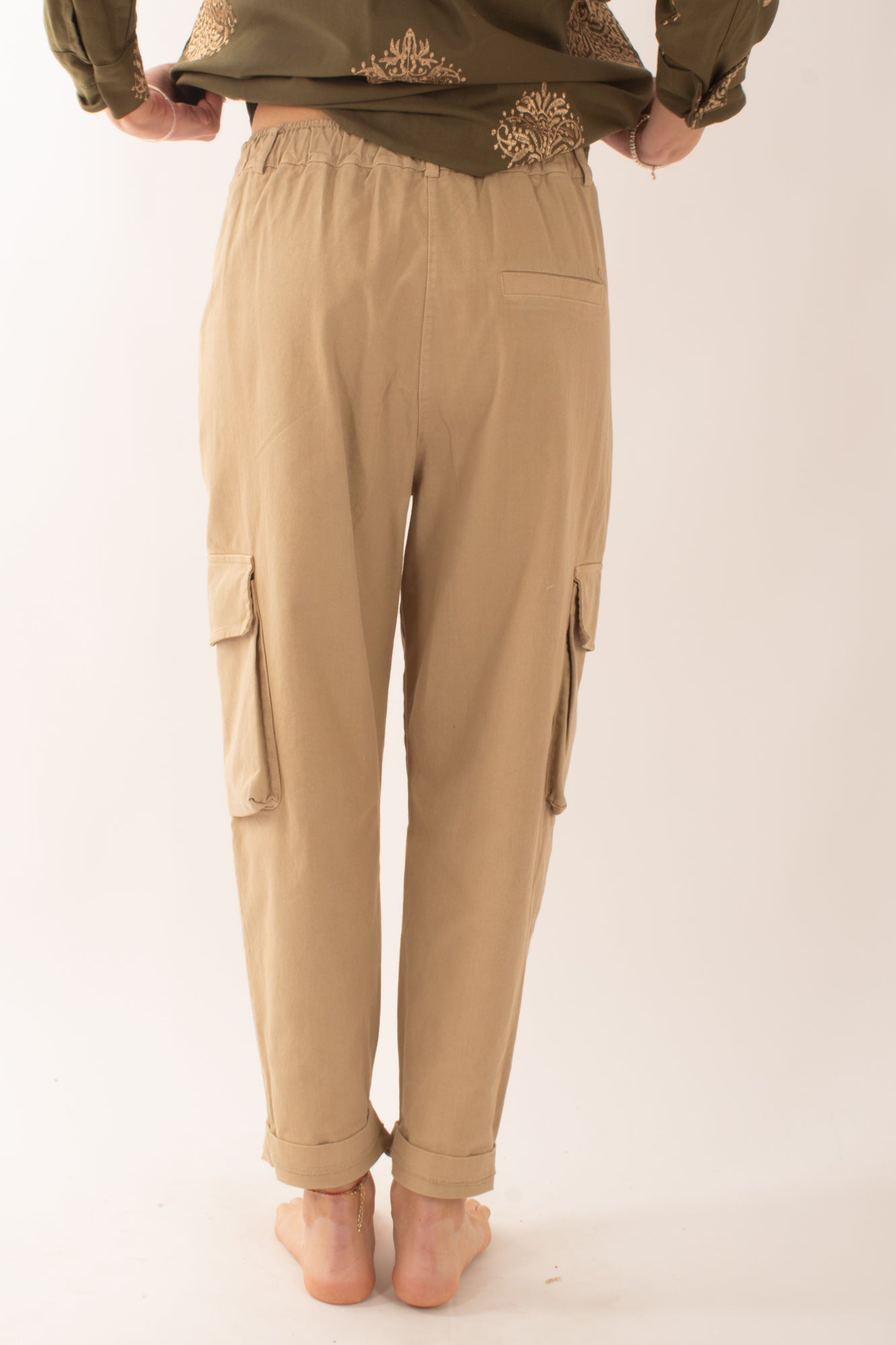 SUSY MIX Pantaloni con tasconi da Donna Susy mix - Sabbia Sabbia